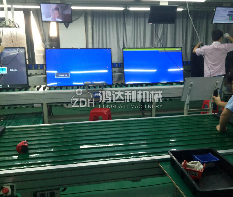 皮带式电视组装线