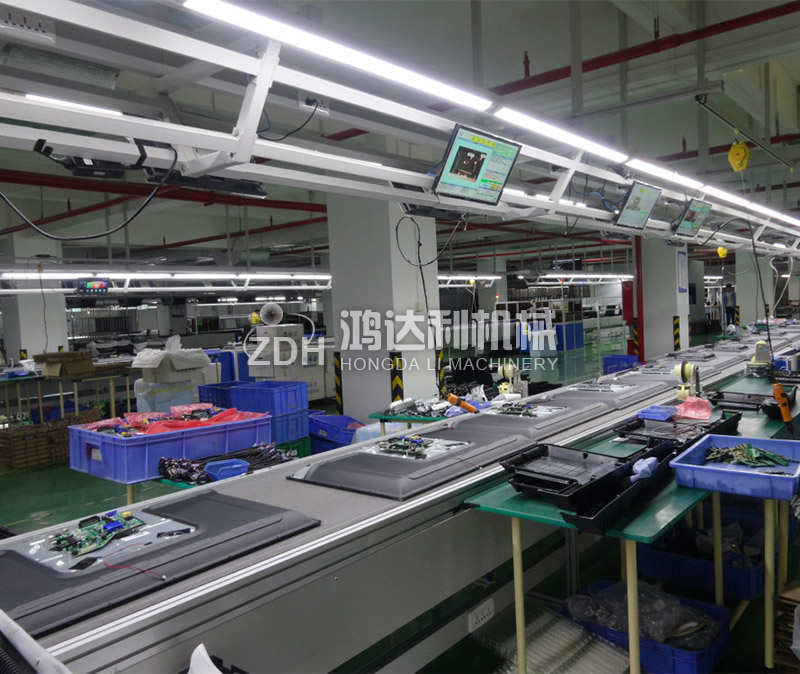 毛毡带式电视组装线